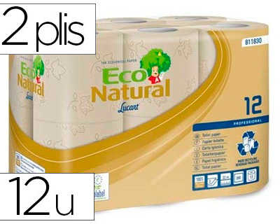 papier-toilette-aconatural-rec-ycla-certification-acolabel-2-plis-200-feuilles-coloris-havane-8-paquet-12-rouleaux