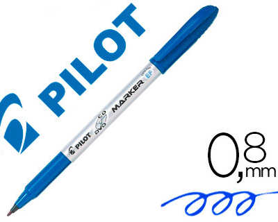 stylo-feutre-pilot-cd-marker-r-ecycla-acriture-large-0-8mm-spacial-cd-dvd-rasistant-eau-lumiere-coloris-bleu