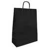 SAC PAPIER Q-CONNECT KRAFT ANSES TORSADEES COLORIS NOIR DIM. 270X120X360MM