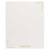 LIVRE D'OR SIGN SIMIL CUIR 205 X260MM 128F ASPECT CROCO PAPIER CREME LIGNA COLORIS BLANC