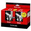 Lexmark 080D2954B Bi-pack N° 17 Blister Lexmark 080D2954B Bi-pack N° 17 Blister