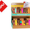 PRÉSENTOIR DE 36 BOÎTES APLI FLUO COLLECTION SET PUSH PIN PINCES ÉLASTIQUES CLIPS AIMANTS PINCES À LINGE PRÉSENTOIR DE 36 BOÎTES APLI FLUO COLLECTION SET PUSH PIN PINCES ÉLASTIQUES CLIPS AIMANTS PINCES À LINGE