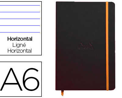 carnet-rhodia-webnotebook-a6-9-x14cm-couverture-simili-cuir-noir-192-pages-90g-ligna-alastique-marque-page-orange