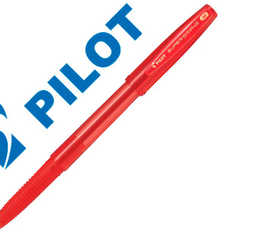 stylo-bille-pilot-super-grip-g-cap-pointe-moyenne-coloris-rouge