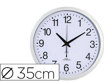 horloge-murale-carpentras-35cm-radio-pilot-e-cadre-plastique-argent-fond-blanc-chiffres-couleur-noir-1-pile-1-5v-aa