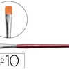 PINCEAU JPC CRÉATIONS BROSSE VIROLE ALUMINIUM POILS SYNTHÉTIQUES Nº10 OCRE JAUNE MANCHE COURT BOIS ROUGE MÉTALLISÉ PINCEAU JPC CRÉATIONS BROSSE VIROLE ALUMINIUM POILS SYNTHÉTIQUES Nº10 OCRE JAUNE MANCHE COURT BOIS ROUGE MÉTALLISÉ
