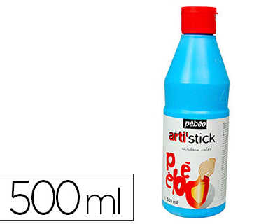 peinture-p-b-o-arti-stick-pelliculable-repositionnable-coloris-vifs-transparents-bleu-clair-bidon-500ml