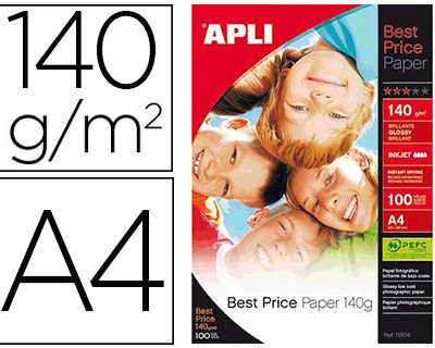 papier-photo-apli-agipa-jet-d-encre-best-price-brillant-a4-140g-m2-paquet-100-feuilles