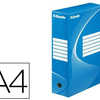 BOÎTE ARCHIVES ESSELTE VIVIDA CARTON ONDULA RECYCLABLE A4+ 250X80X352MM PAROIS DOUBLES DOS 80MM LIVRA PLAT COLORIS BLEU BOÎTE ARCHIVES ESSELTE VIVIDA CARTON ONDULA RECYCLABLE A4+ 250X80X352MM PAROIS DOUBLES DOS 80MM LIVRA PLAT COLORIS BLEU