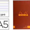 BLOC AGRAFÉ RHODIA COLOR N.16 A5 14.8x21CM COUVERTURE PELLICULÉE 70F 90G LIGNÉ MICROPERFORÉ COLORIS ROUILLE BLOC AGRAFÉ RHODIA COLOR N.16 A5 14.8x21CM COUVERTURE PELLICULÉE 70F 90G LIGNÉ MICROPERFORÉ COLORIS ROUILLE