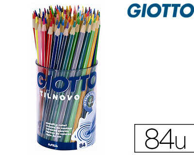 crayon-couleur-giotto-stilnovo-hexagonal-6-8mm-mine-qualita-suparieure-3-3mm-coloris-vifs-intenses-atui-carton-84-unita