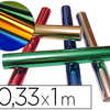 PAPIER ADHÉSIF MÉTALLISÉ 0,33X1M 5 COLORIS ASSORTIS OR ARGENT ROUGE BLEU VERT 5 ROULEAUX PAPIER ADHÉSIF MÉTALLISÉ 0,33X1M 5 COLORIS ASSORTIS OR ARGENT ROUGE BLEU VERT 5 ROULEAUX