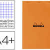 BLOC BUREAU RHODIA A4+ PAPIER VALIN SURFIN COUVERTURE ENDUITE ENVELOPPANTE 210X320MM 80F DATACHABLES 80G 5X5MM ORANGE BLOC BUREAU RHODIA A4+ PAPIER VALIN SURFIN COUVERTURE ENDUITE ENVELOPPANTE 210X320MM 80F DATACHABLES 80G 5X5MM ORANGE