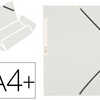 CHEMISE Q-CONNECT CARTE LUSTRA E 375G POUR DOCUMENTS A4 320X243MM 3 RABATS COLORIS BLANC CHEMISE Q-CONNECT CARTE LUSTRA E 375G POUR DOCUMENTS A4 320X243MM 3 RABATS COLORIS BLANC