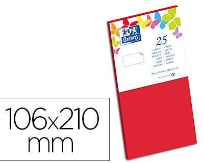 carte-oxford-v-lin-106x210mm-240g-coloris-rouge-tui-25-unit-s
