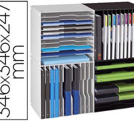 module-classement-cep-cubicep-cloisons-amovibles-raglables-6-12-cases-horizontal-vertical-346x346x247mm-noir