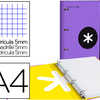 CLASSEUR LIDERPAPEL ANTARTIK REMBORDÉ 4 ANNEAUX RONDS 25MM FEUILLET MOBILE A4 QUADRILLAGE 5MM COLORIS VIOLET CLASSEUR LIDERPAPEL ANTARTIK REMBORDÉ 4 ANNEAUX RONDS 25MM FEUILLET MOBILE A4 QUADRILLAGE 5MM COLORIS VIOLET