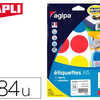 PASTILLE ADHASIVE APLI AGIPA D IAMETRE 45MM COLORIS ASSORTIS POCHETTE 84 UNITAS PASTILLE ADHASIVE APLI AGIPA D IAMETRE 45MM COLORIS ASSORTIS POCHETTE 84 UNITAS