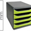 MODULE CLASSEMENT EXACOMPTA BI G BOX 4 TIROIRS OUVERTS MONOBLOC ULTRA RIGIDE 347X278X267MM COLORIS GRIS/VERT ANIS MODULE CLASSEMENT EXACOMPTA BI G BOX 4 TIROIRS OUVERTS MONOBLOC ULTRA RIGIDE 347X278X267MM COLORIS GRIS/VERT ANIS