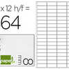 ÉTIQUETTE ADHÉSIVE LIDERPAPEL 8X12MM COLORIS BLANC ÉCRITURE MANUELLE POCHETTE 10 FEUILLES + 2 GRATUITES 8640 UNITÉS ÉTIQUETTE ADHÉSIVE LIDERPAPEL 8X12MM COLORIS BLANC ÉCRITURE MANUELLE POCHETTE 10 FEUILLES + 2 GRATUITES 8640 UNITÉS