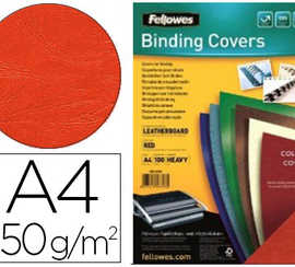 couverture-fellowes-grain-cuir-250g-format-a4-coloris-rouge-paquet-100-unitas