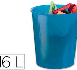 corbeille-apapier-q-connect-p-lastique-rasistant-16l-310x290mm-coloris-bleu-translucide
