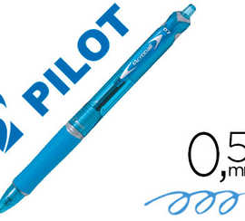 stylo-bille-pilot-rt-acroball-begreen-criture-moyenne-0-5mm-r-tractable-glisse-extr-me-corps-couleur-encre-turquoise