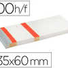 BLOC VENDEUR LIDERPAPEL 2 COUP ONS DATACHABLES 100 FEUILLES 60X135MM PAPIER BLANC BANDE COULEUR COLORIS ROUGE BLOC VENDEUR LIDERPAPEL 2 COUP ONS DATACHABLES 100 FEUILLES 60X135MM PAPIER BLANC BANDE COULEUR COLORIS ROUGE