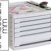 MODULE Q-CONNECT 5 TIROIRS SEC RÉTAIRE SUPERPOSABLE DOC FORMAT INCLUS 270X320MM 370X305X215MM GRIS OPAQUE MODULE Q-CONNECT 5 TIROIRS SEC RÉTAIRE SUPERPOSABLE DOC FORMAT INCLUS 270X320MM 370X305X215MM GRIS OPAQUE