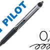 ROLLER PILOT V7 RT RÉTRACTABLE ÉCRITURE MOYENNE ENCRE LIQUIDE GRIP CAOUTCHOUC SYSTÈME SÉCURITÉ FUITES AVION COULEUR NOIR