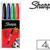 MARQUEUR SHARPIE PERMANENT POI NTE OGIVE FINE 0.9MM SECHE RAPIDEMENT ATUI 4 UNITAS ASSORTIES MARQUEUR SHARPIE PERMANENT POI NTE OGIVE FINE 0.9MM SECHE RAPIDEMENT ATUI 4 UNITAS ASSORTIES