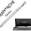 STYLO CARAN D'ACHE ARGENT MASS IF 925 ECRIDOR GRAIN D'ORGE BOUTON POUSSOIR DESIGN HEXAGONAL POINTE MOYENNE ÉTUI LUXE STYLO CARAN D'ACHE ARGENT MASS IF 925 ECRIDOR GRAIN D'ORGE BOUTON POUSSOIR DESIGN HEXAGONAL POINTE MOYENNE ÉTUI LUXE
