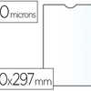 ÉTUI POLYPROPYLÈNE Q-CONNECT A 4 297X210MM 14/100E CONTOUR SOUDÉ U TRANSPARENT