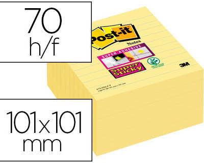 bloc-notes-post-it-super-stick-y-grand-format-101x101mm-70f-lignaes-repositionnables-adhasif-renforca-col-jaune-6-blocs
