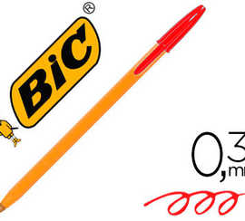 stylo-bille-bic-orange-acritur-e-extra-fine-0-3mm-encre-classique-bille-indaformable-capuchon-couleur-encre-rouge