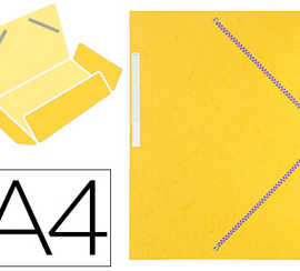 chemise-coutal-3-rabats-fermeture-lastique-a4-24x32cm-carte-lustr-e-7-10e-tiquette-dos-15mm-coloris-jaune