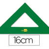 EQUERRE LIDERPAPEL 45 DEGRÉS D IMENSION HYPOTÉNUSE 16CM GRANDE QUALITÉ ACRYLIQUE COLORIS VERT EQUERRE LIDERPAPEL 45 DEGRÉS D IMENSION HYPOTÉNUSE 16CM GRANDE QUALITÉ ACRYLIQUE COLORIS VERT