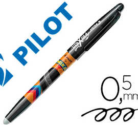 roller-pilot-frixion-ball-mika-dition-limit-e-chapeau-criture-moyenne-0-5mm-encre-effa-able-grip-couleur-noir