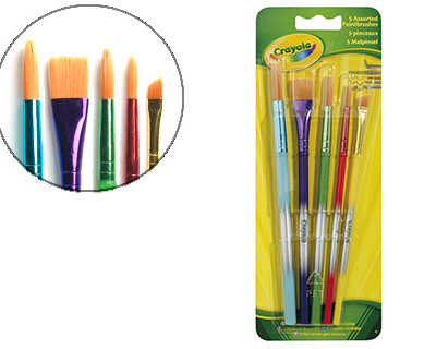 pinceau-crayola-poils-solides-durables-formes-assorties-gamme-classique-blister-5-pinceaux