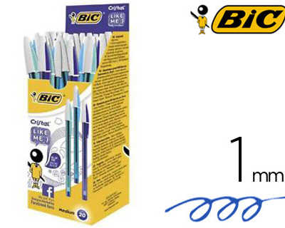 Stylo-bille BIC CRISTAL - pointe moyenne