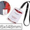 BADGE AVERY GRAND FORMAT AVEC TOUR DE COU ET 12 INSERTS MICROPERFORAS IMPRIMABLES FORMAT A6 105X148MM LOT 10 UNITAS