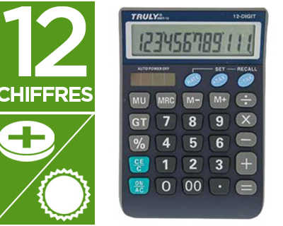 calculatrice-truly-semi-bureau-ct866t12bl-12-chiffres