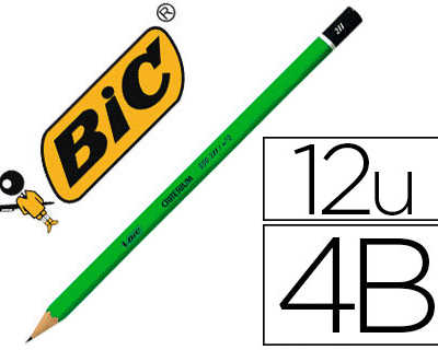 crayon-graphite-bic-critarium-550-4b-bois-hexagonal-t-te-trempae-baguae-excellente-taillabilita