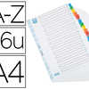 INTERCALAIRE ELBA MYLAR CARTON FORT 170G ALPHABATIQUE 26 TOUCHES A-Z A4 ONGLETS RECTO/VERSO COLORIS ASSORTIS INTERCALAIRE ELBA MYLAR CARTON FORT 170G ALPHABATIQUE 26 TOUCHES A-Z A4 ONGLETS RECTO/VERSO COLORIS ASSORTIS