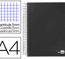 cahier-spirale-liderpapel-s-ri-e-paper-coat-a4-210x297mm-140f-80g-m2-quadrillage-5mm-coil-lock-coloris-noir