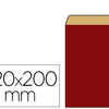 POCHETTE KRAFT VERGA 60G 120X4 5X200MM COLORIS ROUGE