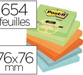 bloc-notes-post-it-654-100f-76-x76mm-coloris-assortis-lot-12u