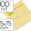 BLOC-NOTES Q-CONNECT QUICK NOT ES 75X75MM 1 BLOC 100F REPOSITIONNABLES COLORIS JAUNE BLOC-NOTES Q-CONNECT QUICK NOT ES 75X75MM 1 BLOC 100F REPOSITIONNABLES COLORIS JAUNE