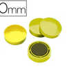 AIMANT ROND 30MM COLORIS JAUNE BLISTER 4 UNITÉS