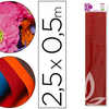 PAPIER CRÉPON LIDERPAPEL 34G/M 2 50CMX2.5M UNICOLORE ROUGE MÉTALLISÉ PAPIER CRÉPON LIDERPAPEL 34G/M 2 50CMX2.5M UNICOLORE ROUGE MÉTALLISÉ